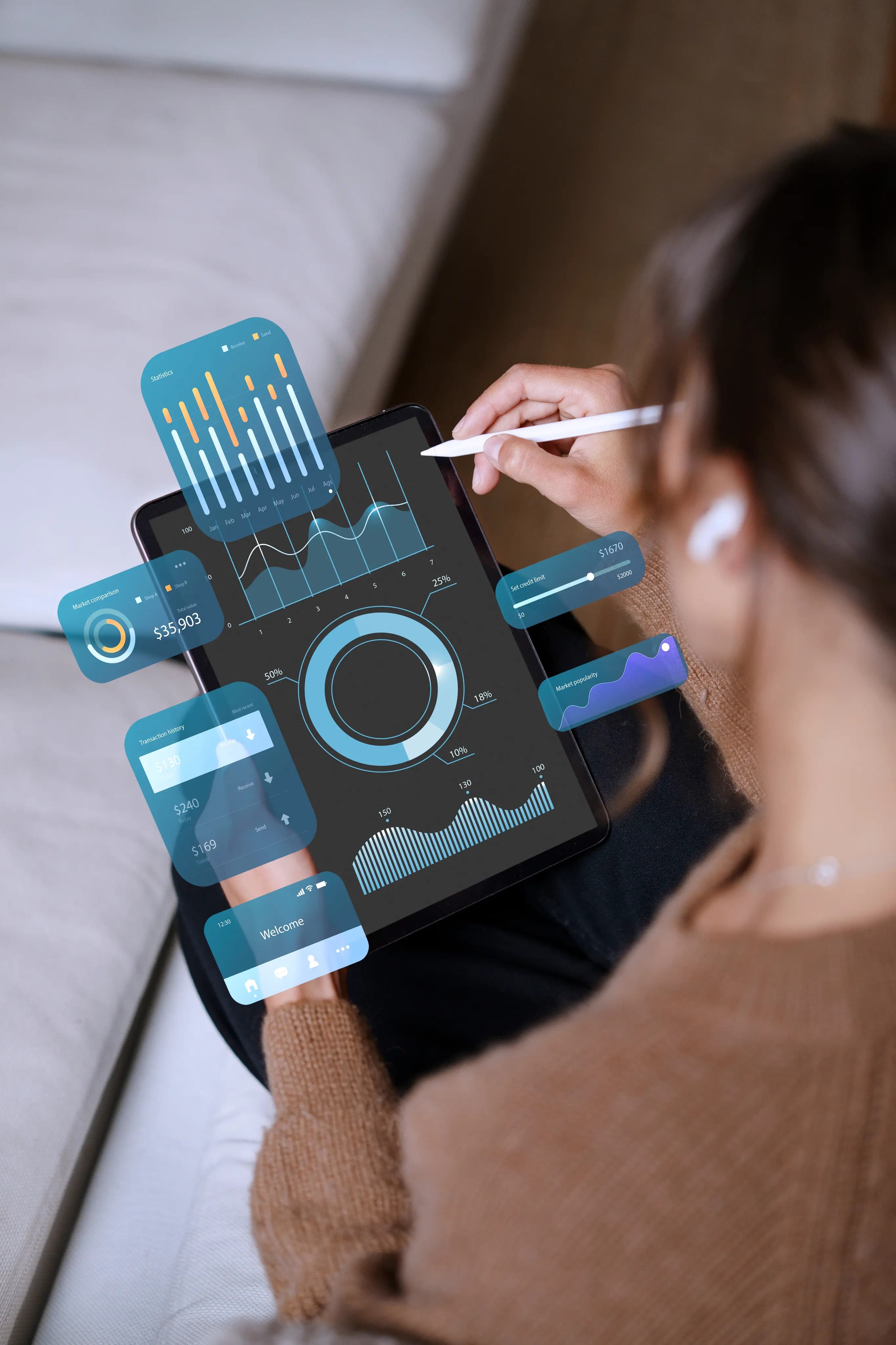 Imagen con forma de óvalo